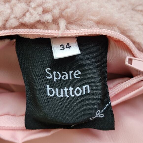 Stand Studio Donna Rosa Teddy Coat Blush Pink XXS 34 00 - Picture 5 of 9